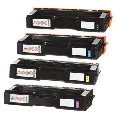Printerinks Multicolor Compatible Ricoh Aficio Sp C360dn Printer Toner Cartridges (4 Pack) -408190 Multipack