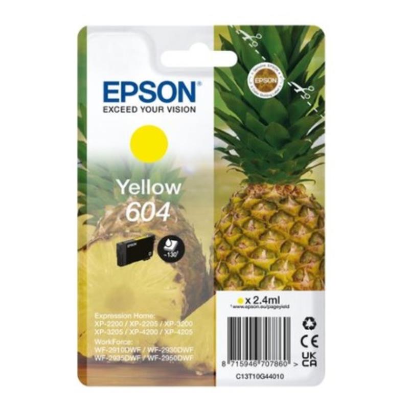 Original Epson 604 Yellow Ink Cartridge (C13T10G44010) - Image 17