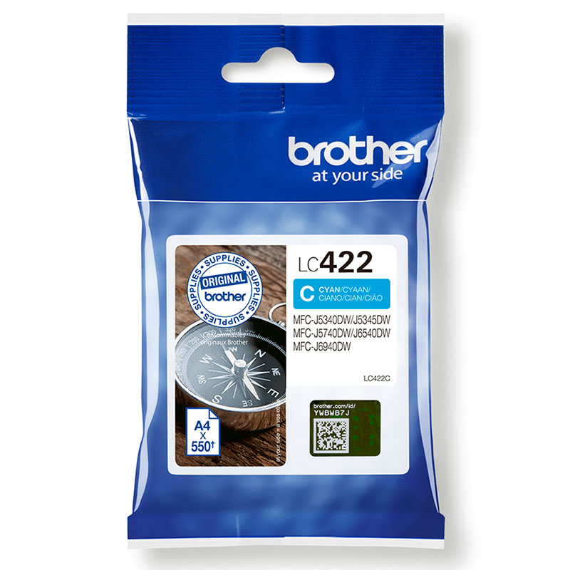 Brother Cyan Lc422c Original Standard Capacity Ink Cartridge