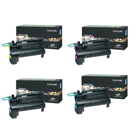 Lexmark Multicolor X792dte Printer Toner Cartridges (4 Pack) -C792a1kg Multipack Original