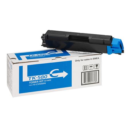 Kyocera Cyan Tk-580C Original Toner Cartridge