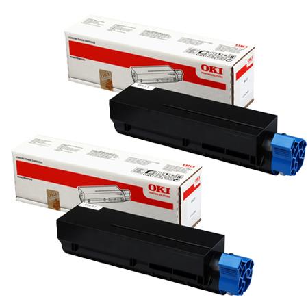 oki 44574902 black original toners twin pack 2 pack