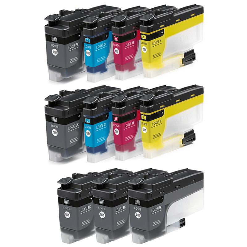 Printerinks Multicolor Compatible Brother Mfc-J4540dw Printer Ink Cartridges (11 Pack) -Lc426bk Multipack
