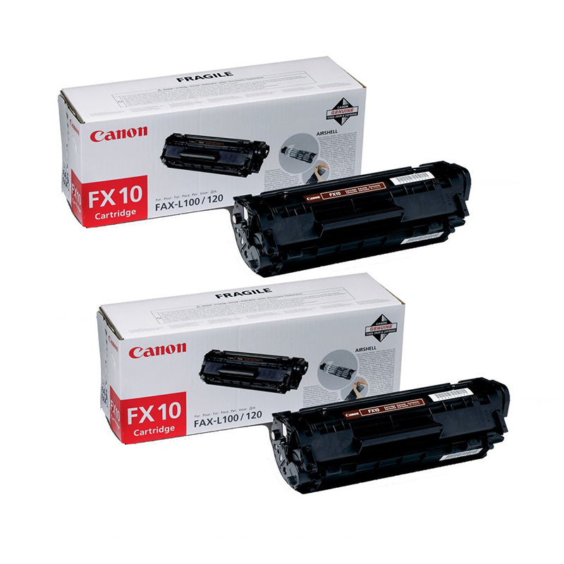 Canon Multicolor Fx10 Black Original Toners Twin Pack (2 Pack)