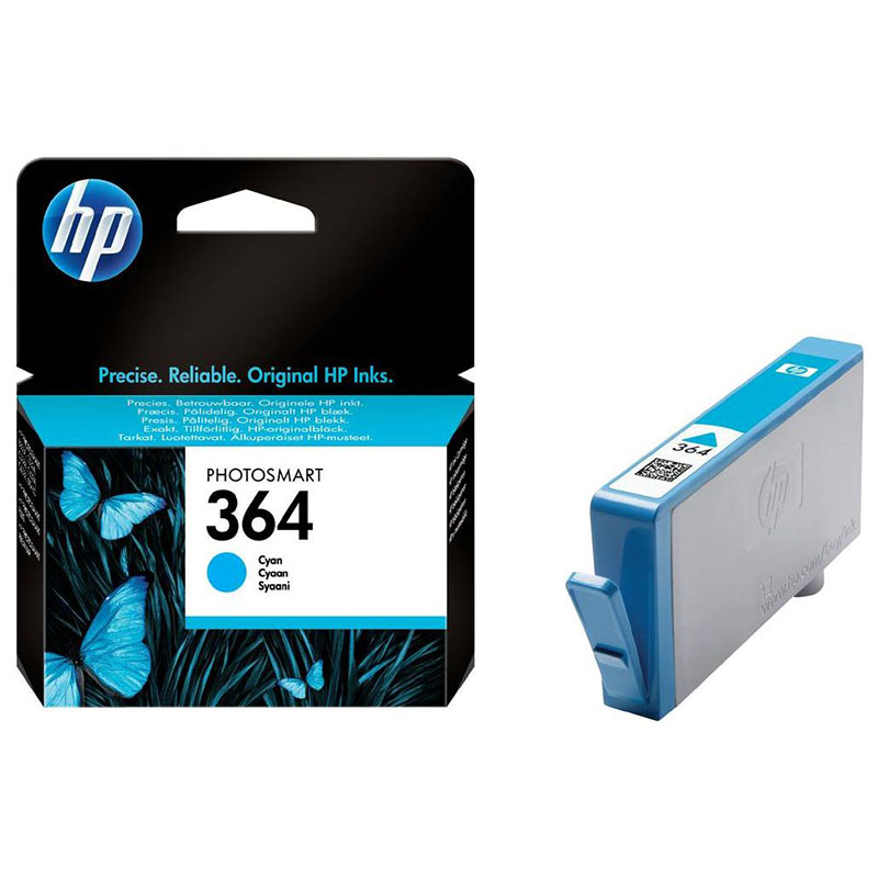 Hp Cyan 364 Original Standard Capacity Ink Cartridge With Vivera Ink
