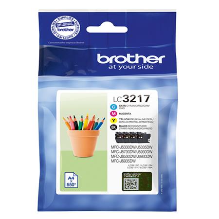 Image of Brother LC3217 Value Pack - 4-pack - black, yellow, cyan, magenta - original - ink cartridge