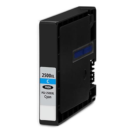 compatible cyan canon pgi-2500xlc high capacity ink cartridge replaces canon 9265b001aa