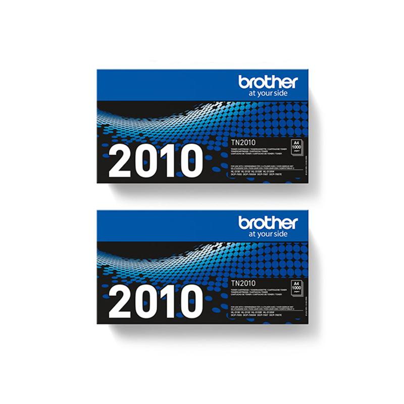 Brother Multicolor Hl-2132 Printer Toner Cartridges (2 Pack) -Tn2010 Multipack Original