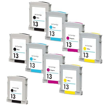 compatible multipack hp business inkjet 1100d printer ink cartridges 9 pack -c4815ae