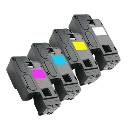 Printerinks Multicolor Compatible Dell E525w Printer Toner Cartridges (4 Pack) -593-Bbln Multipack