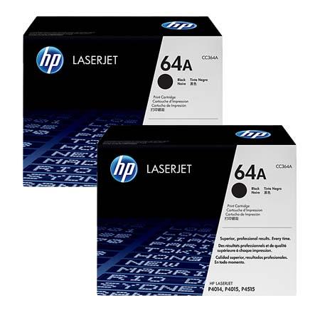 Hp Multicolor Laserjet P4015tn Printer Toner Cartridges (2 Pack) -Cc364a Multipack Original