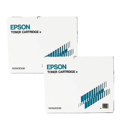 Epson Multicolor Epl-4000 Printer Toner Cartridges (2 Pack) -C13s050002 Multipack Original