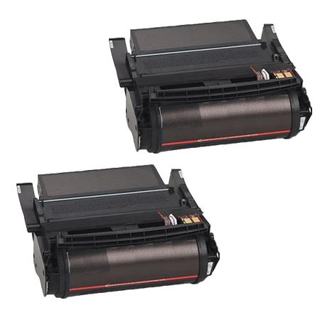 Printerinks Multicolor Compatible Lexmark T520 Printer Toner Cartridges (2 Pack) -12A6730 Multipack