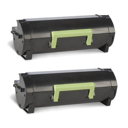 Printerinks Multicolor Compatible Lexmark Ms610de Printer Toner Cartridges (2 Pack) -50F2h0e Multipack