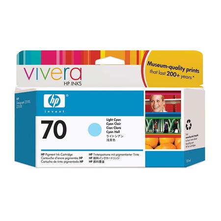 hp 70 light cyan original ink cartridge