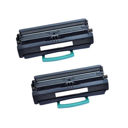 Printerinks Multicolor Compatible Lexmark 12A8300 Black Toner Cartridges (2 Pack) Twin Pack
