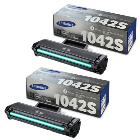 Samsung Multicolor Ml-1865W Printer Toner Cartridges (2 Pack) -Mlt-D1042s Multipack Original