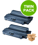 compatible twin pack samsung  sf-d560ra black toner cartridges 2 pack