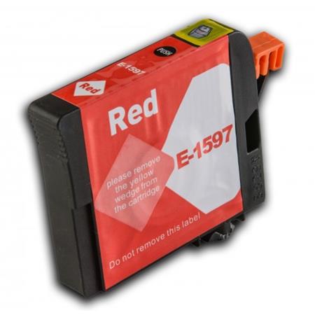 compatible red epson t1597 ink cartridge replaces epson t1597