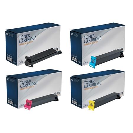 Printerinks Multicolor Compatible Konica Minolta Bizhub C352 Printer Toner Cartridges (4 Pack) -8938705 Multipack