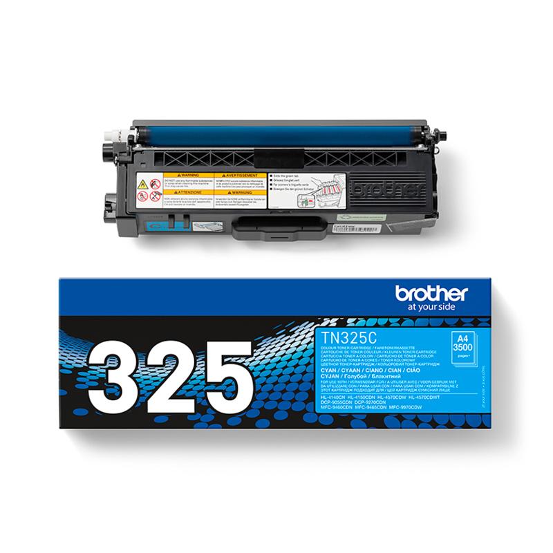 brother tn325c cyan original high capacity toner cartridge