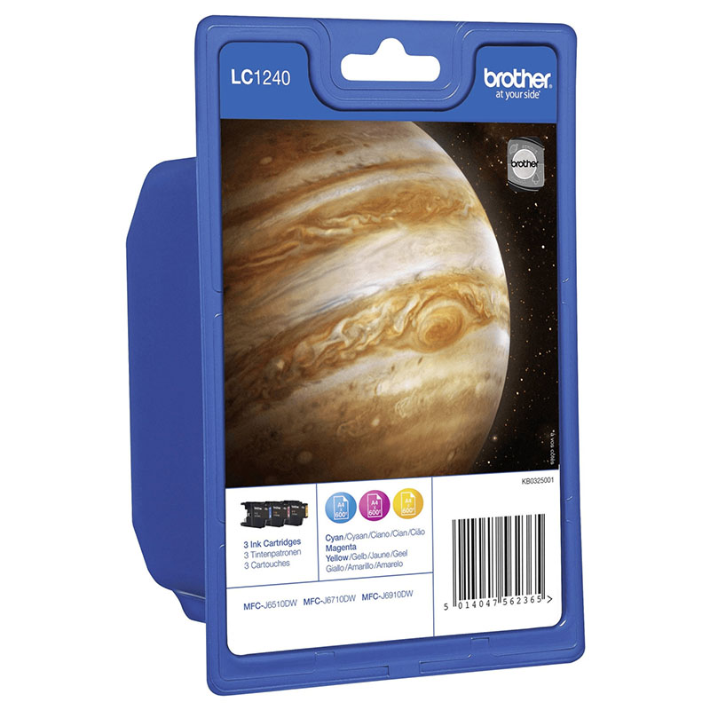 Brother Multi Colour Lc1240 C/M/Y Original Multipack Ink Cartridges