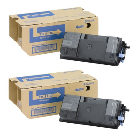Kyocera Multicolor Fs-4200Dn Printer Toner Cartridges (2 Pack) -Tk-3130 Multipack Original