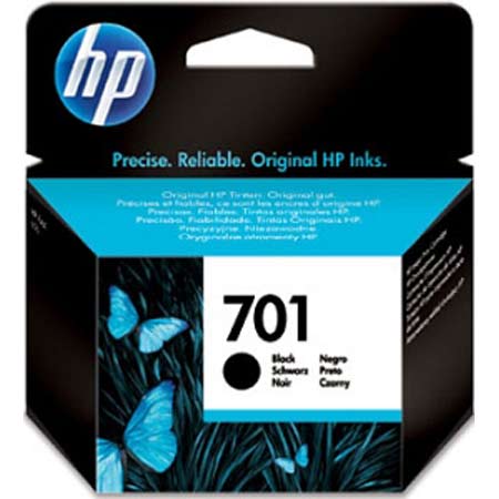 HP 701 Black Original Ink Cartridge - Printerinks.com