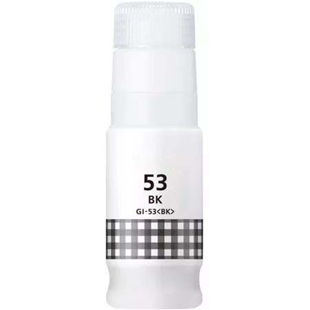 compatible black canon gi-53bk ink bottle replaces canon 4699c001