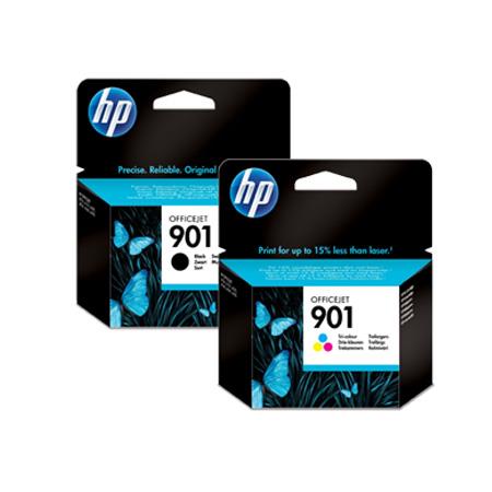original multipack hp officejet j4624 printer ink cartridges 2 pack -cc653ae