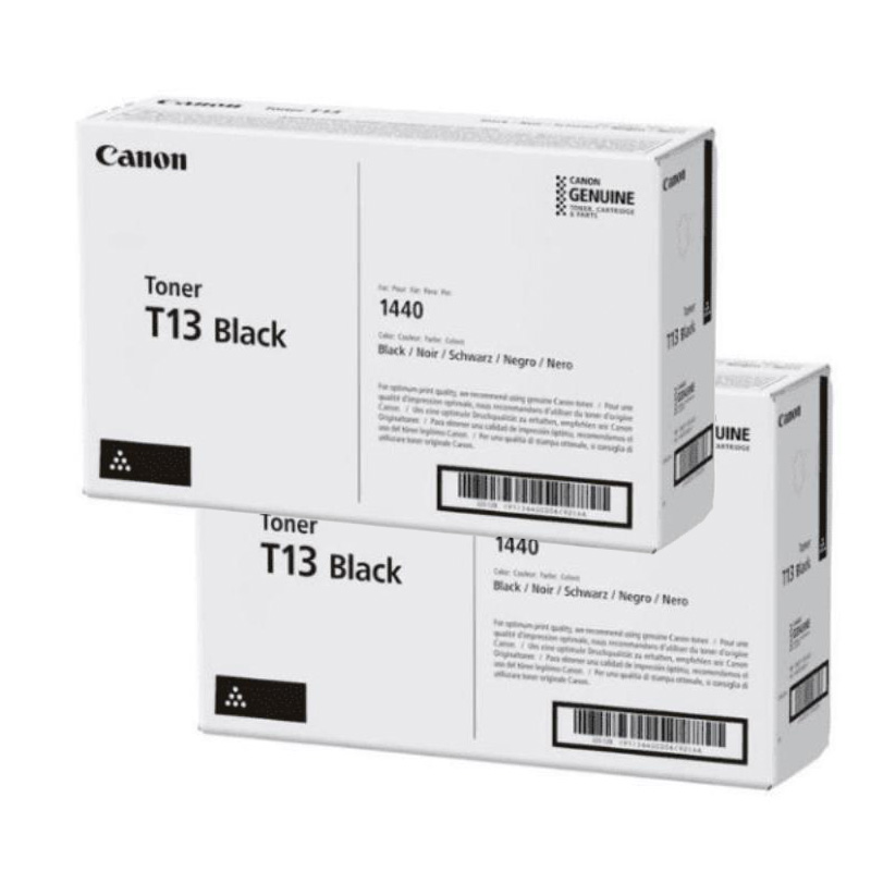 Canon Multicolor T13 Black Original Toners Twin Pack (2 Pack)