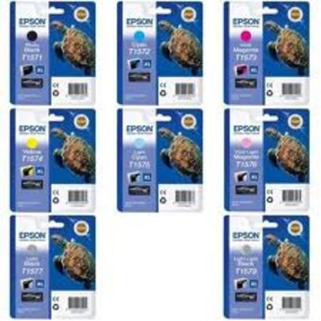 original multipack epson stylus photo r3000 printer ink cartridges 9 pack -c13t15744010
