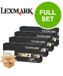 Lexmark Multicolor C500 Printer Toner Cartridges (4 Pack) -C500h2kg Multipack Original
