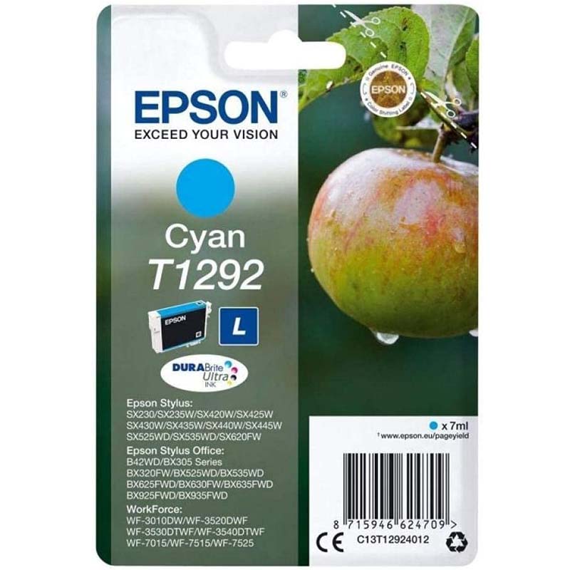 Epson Cyan T1292 Original Ink Cartridge - Image 2