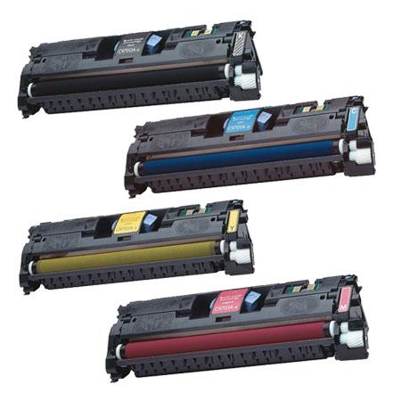 Printerinks Multicolor Compatible Hp Laserjet 1500 Printer Toner Cartridges (4 Pack) -C9700a Multipack