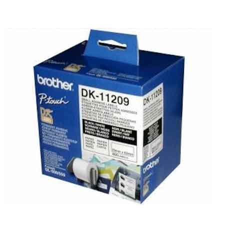 Brother Black/White Dk-11209 Original Label Tape (29Mm X 62Mm) On X 800