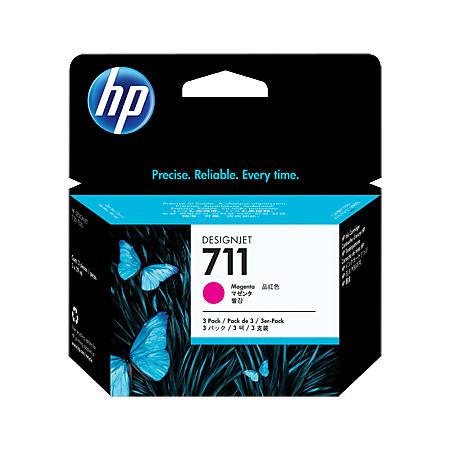 Hp Magenta 711 Original 3 Ink Multipack Cz135a)
