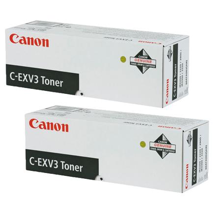 canon c-exv3 black original toners twin pack 2 pack