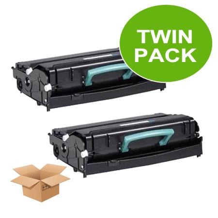 Printerinks Multicolor Compatible Dell 2350D Printer Toner Cartridges (2 Pack) -593-10334 Multipack