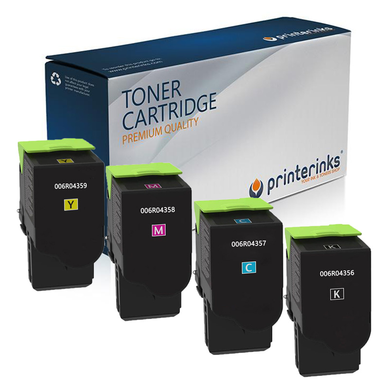 Printerinks Multicolor Compatible Xerox C310 Printer Toner Cartridges (4 Pack) -006R04356 Multipack