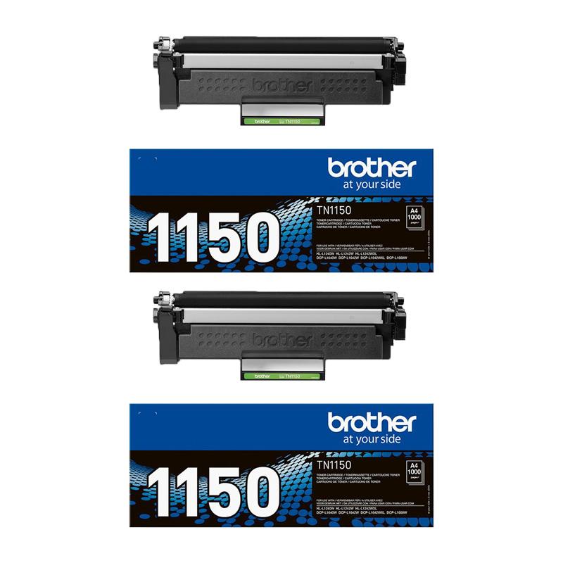 Brother Multicolor Hl-L1240w Printer Toner Cartridges (2 Pack) -Tn1150 Multipack Original