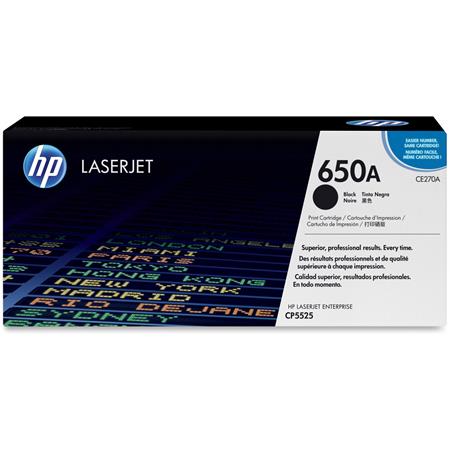 Hp Black 650A (Ce270a) Original Toner Cartridge
