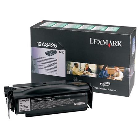 Lexmark Black 12A8425 Original High Capacity Return Program Toner Cartridge - Image 2