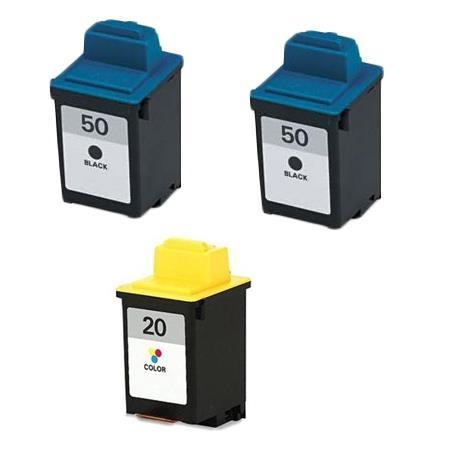 compatible multipack lexmark p706 printer ink cartridges 3 pack -17g0050e