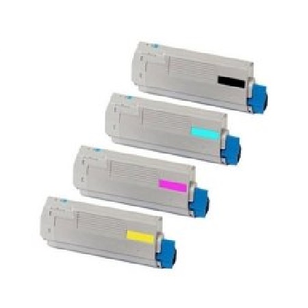 Oki Multicolor 44844505/08 Full Set Original Toners (4 Pack)