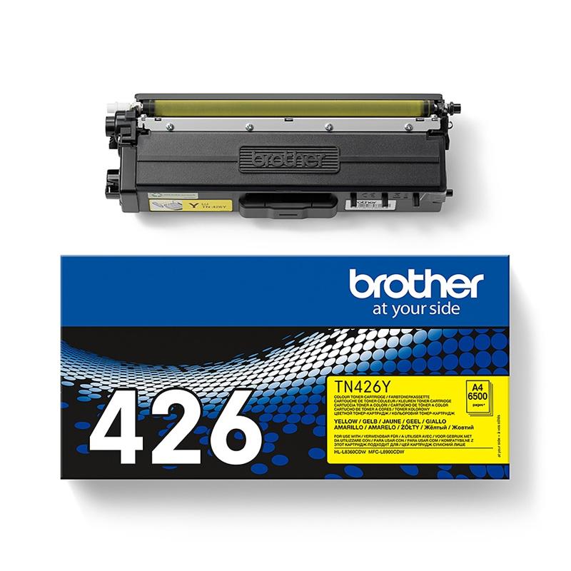 brother tn426y yellow  original extra high capacity toner cartridge