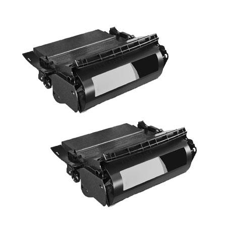 Printerinks Multicolor Compatible Lexmark Optra S1855n Printer Toner Cartridges (2 Pack) -1382925 Multipack