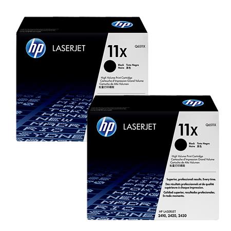 Hp Multicolor Laserjet 2400 Printer Toner Cartridges (2 Pack) -Q6511x Multipack Original
