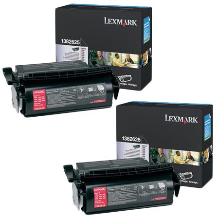 Lexmark Multipack 1382625 Black Original Toners Twin Pack (2 Pack) Size 2