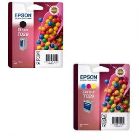 Epson Multicolor Stylus C50 Printer Ink Cartridges (2 Pack) -C13t02840110 Multipack Original